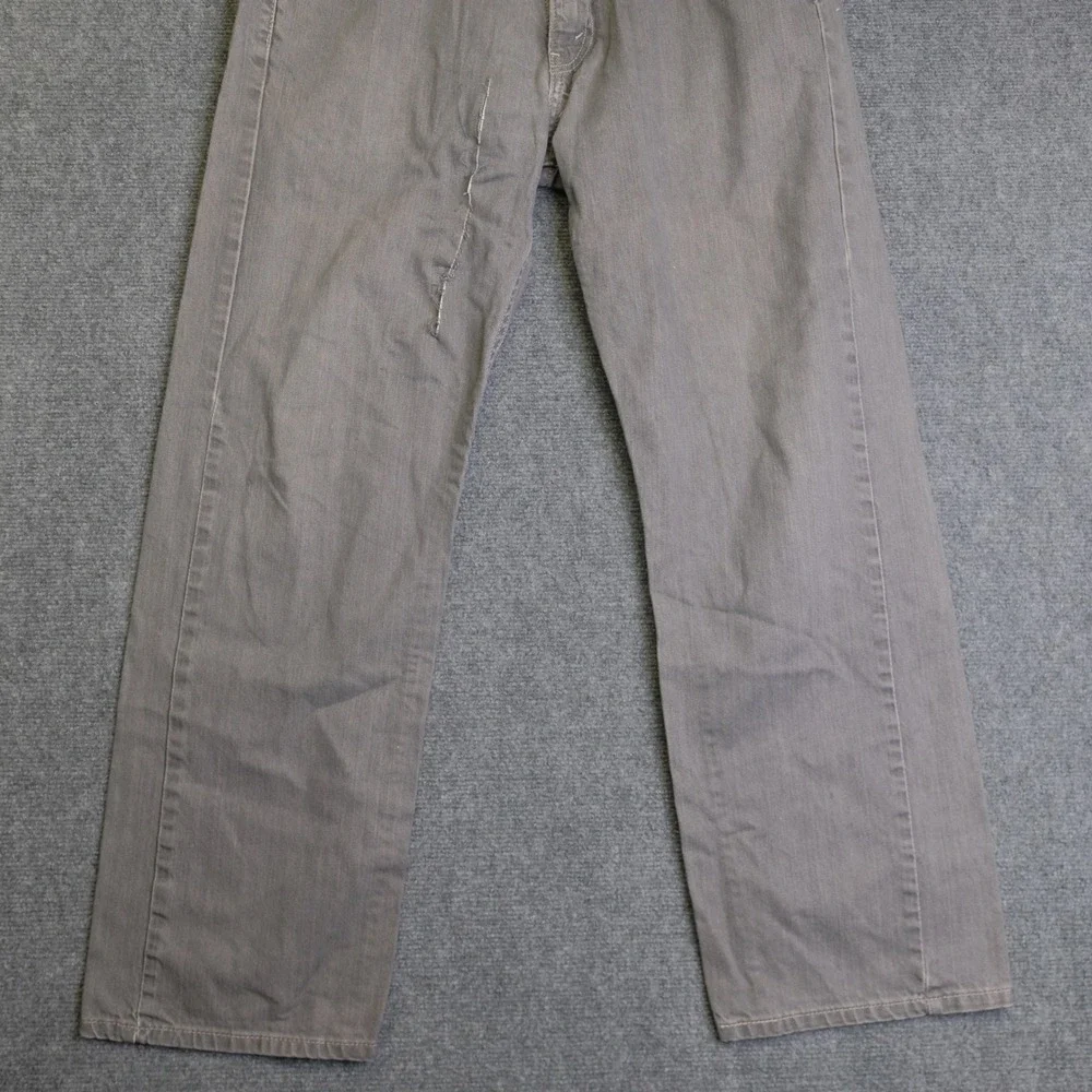 Levis 569 Loose Straight Leg Jeans Mens 34x32 Gray‎ Denim Relaxed Fit Casual